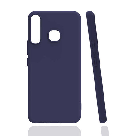 İnfinix Hot 8 Kılıf Zore Biye Silikon Lacivert