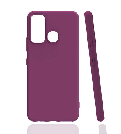 İnfinix Hot 9 Kılıf Zore Biye Silikon Mor