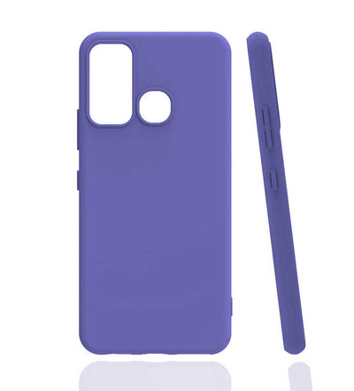 İnfinix Hot 9 Kılıf Zore Biye Silikon Lila