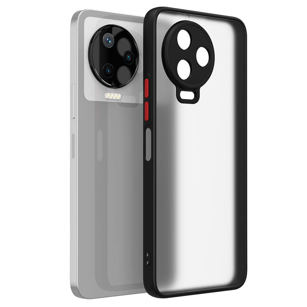 İnfinix Note 12 Pro Kılıf Zore Hux Kapak Siyah