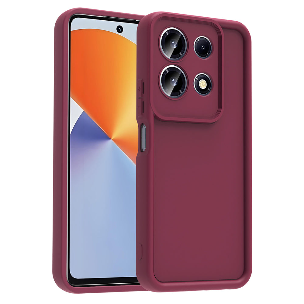 İnfinix Note 30 4G Kılıf Kamera Korumalı Zore Ananas Kapak Mürdüm