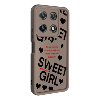 İnfinix Note 30 Pro Kılıf Kamera Korumalı Baskılı Arka Yüzey Zore Klas Kapak Siyah