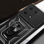 İnfinix Note 30 Pro Kılıf Magnetik Standlı Kamera Korumalı Zore Sürgülü Vega Kapak Siyah