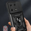 İnfinix Note 30 VIP Kılıf Magnetik Standlı Kamera Korumalı Zore Sürgülü Vega Kapak Lacivert