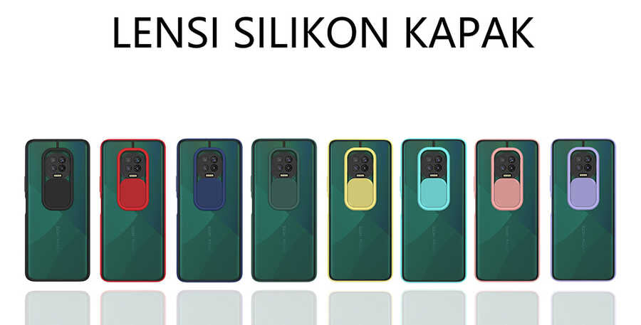 İnfinix Note 7 Kılıf Zore Lensi Kapak Turkuaz