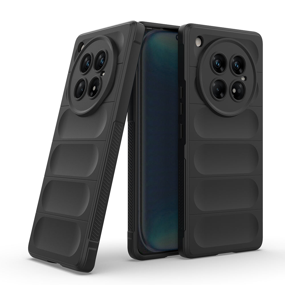 İnfinix Zero 40 5G Kılıf Esnek TPU Oyuklu Arka Yüzey Tasarımlı Zore Etnik Silikon Kapak Siyah
