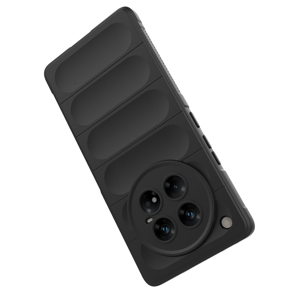 İnfinix Zero 40 5G Kılıf Esnek TPU Oyuklu Arka Yüzey Tasarımlı Zore Etnik Silikon Kapak Siyah