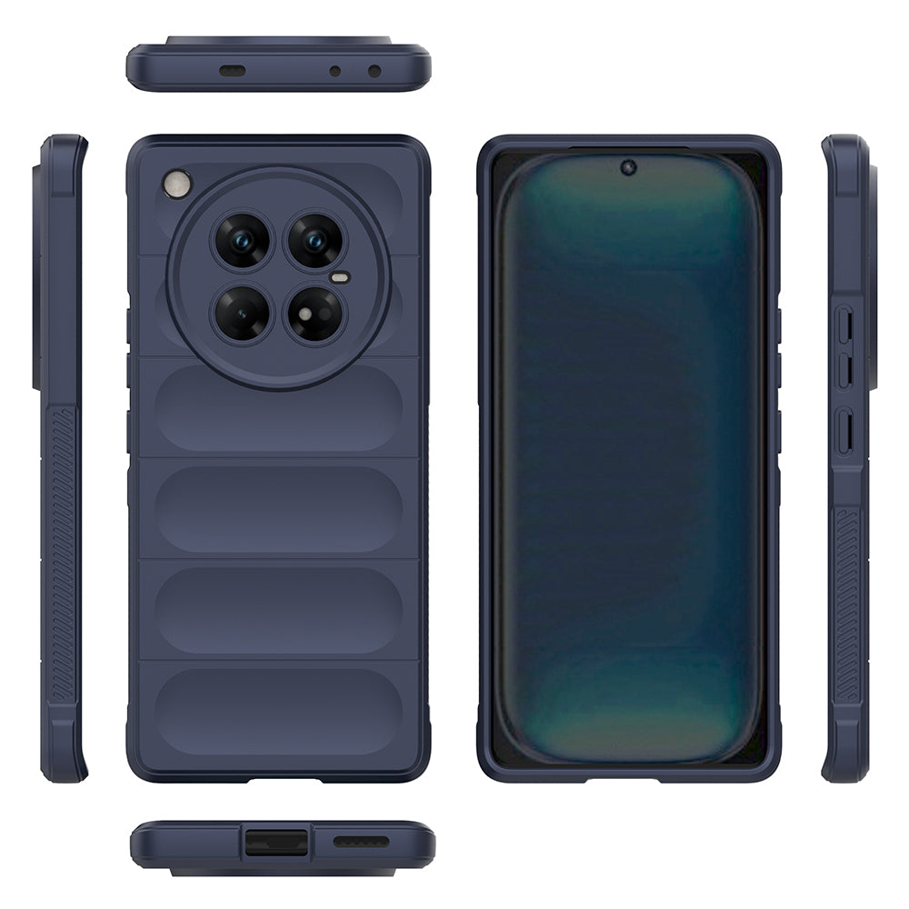 İnfinix Zero 40 5G Kılıf Esnek TPU Oyuklu Arka Yüzey Tasarımlı Zore Etnik Silikon Kapak Koyu Yeşil