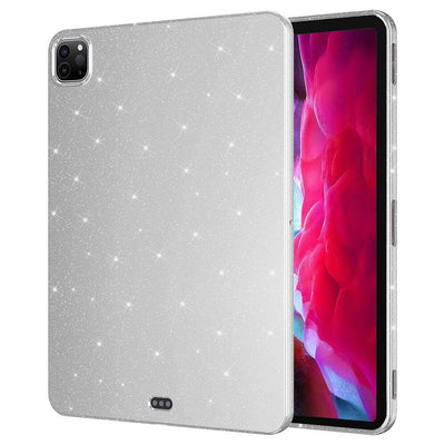 iPad Pro 11 2018 Simli Parlak Görünümlü Zore Tablet Koton Kılıf Pembe Koyu
