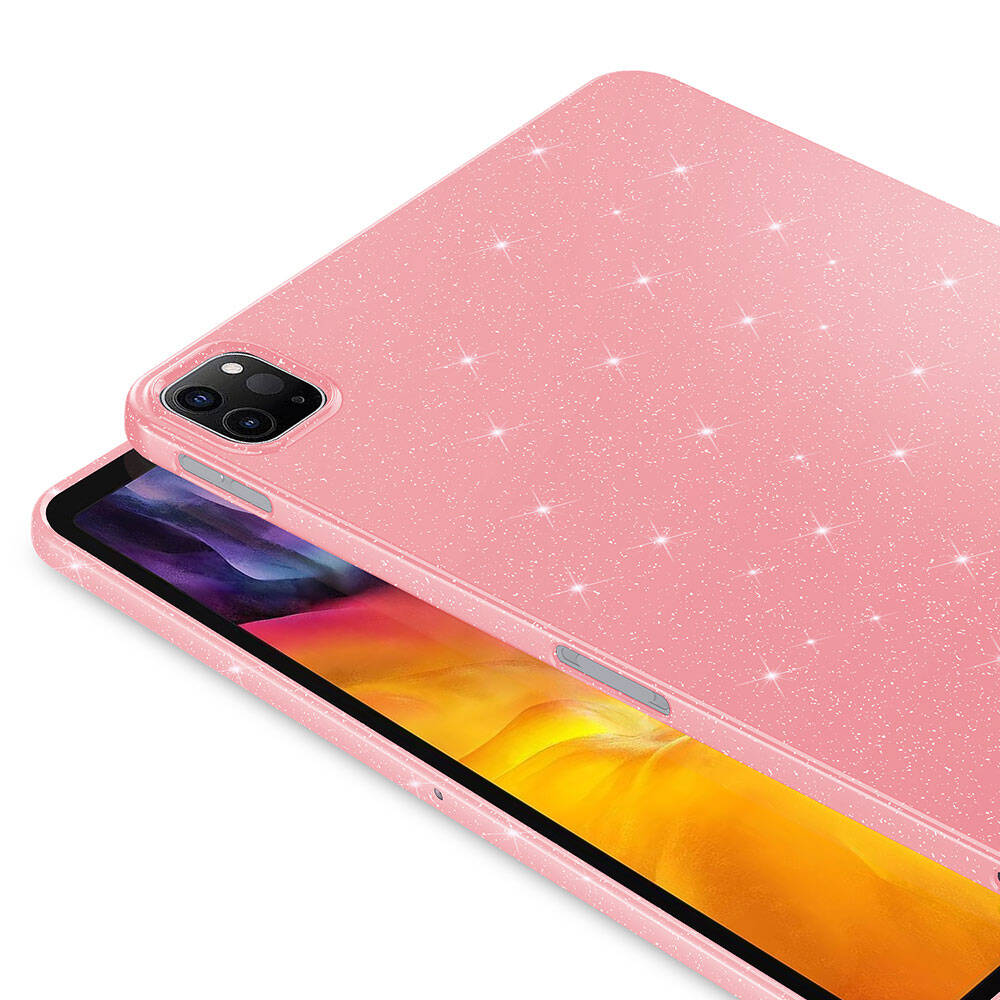 iPad Pro 11 2022 M2 Simli Parlak Görünümlü Zore Tablet Koton Kılıf Lila