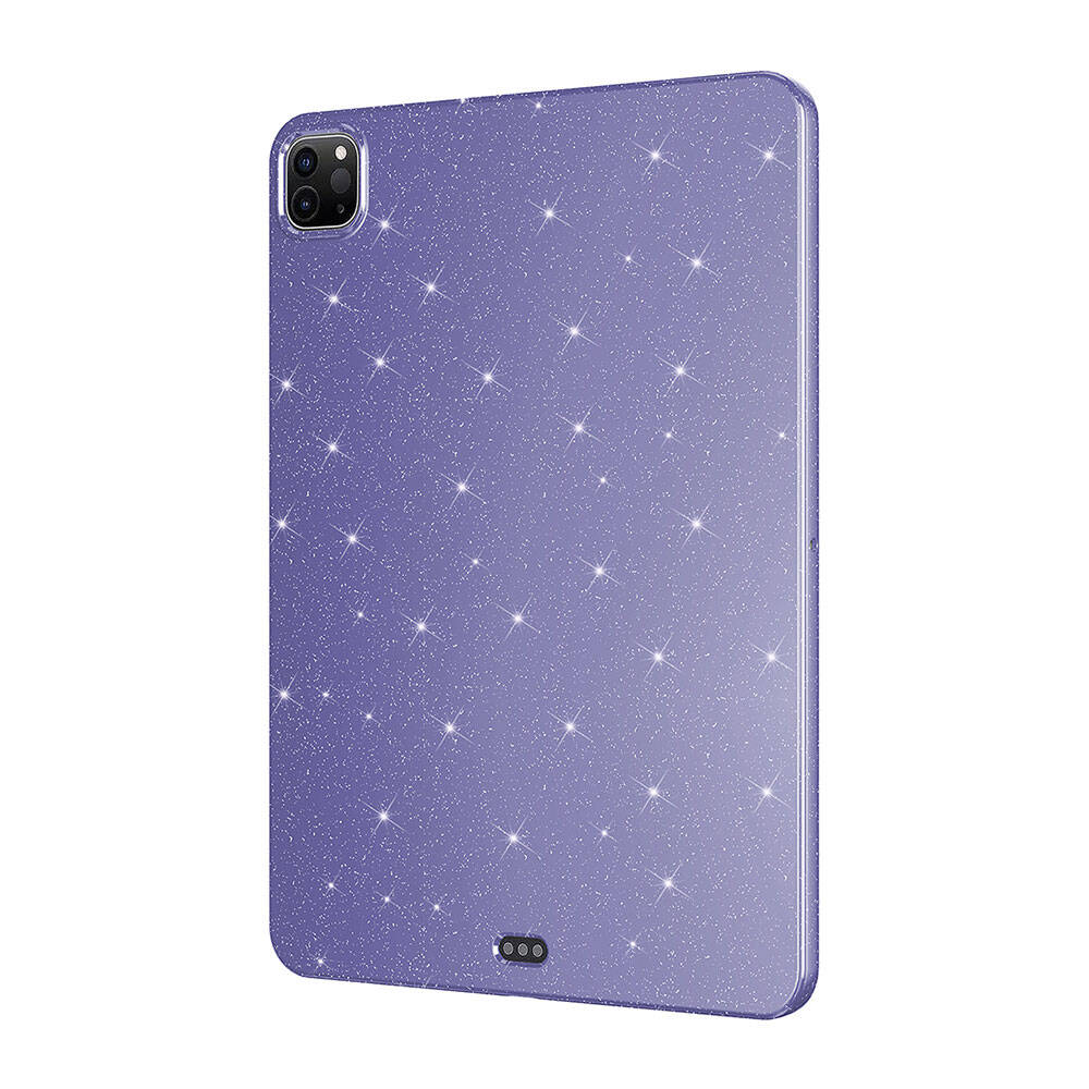 iPad Pro 11 2022 M2 Simli Parlak Görünümlü Zore Tablet Koton Kılıf Lila