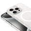 iPhone 15 Pro Kılıf Zore M-safe Şarj Özellikli Simli Şeffaf Arka Yüzey Erdos Silikon Kapak Renksiz