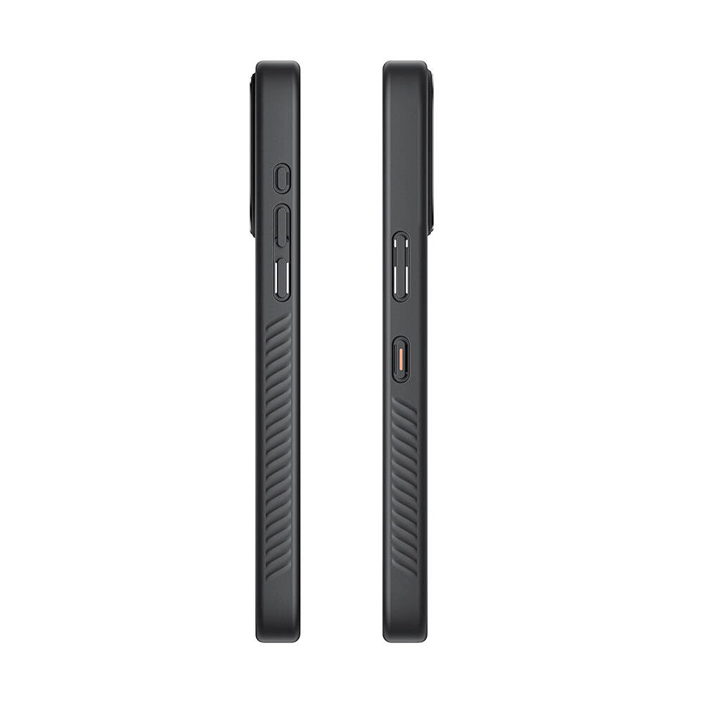 iPhone 15 Pro Max Kılıf Özelleştirilebilir 3 Fonksiyonlu Bluetooth Bağlantılı Bitmo Lab Bangcase Akıllı M-safe Kapak Siyah