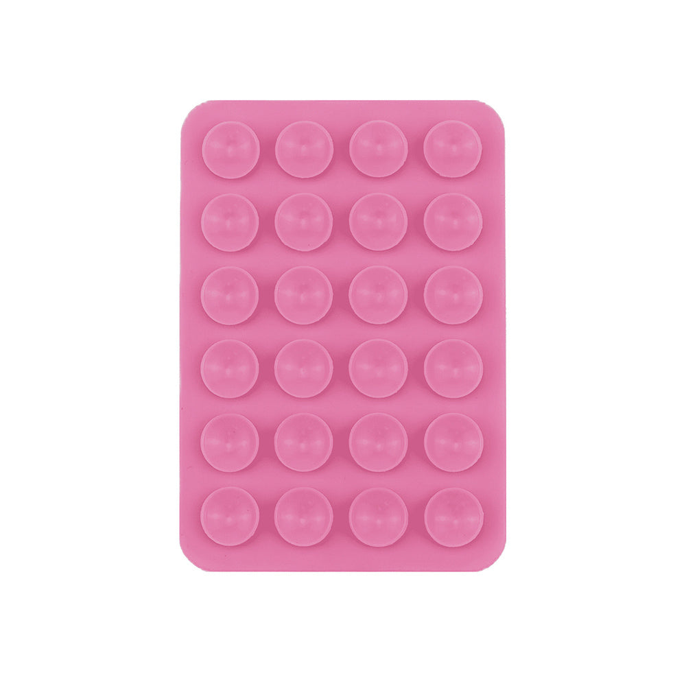Kare Öpücüklü Silikon Tutucu Pembe