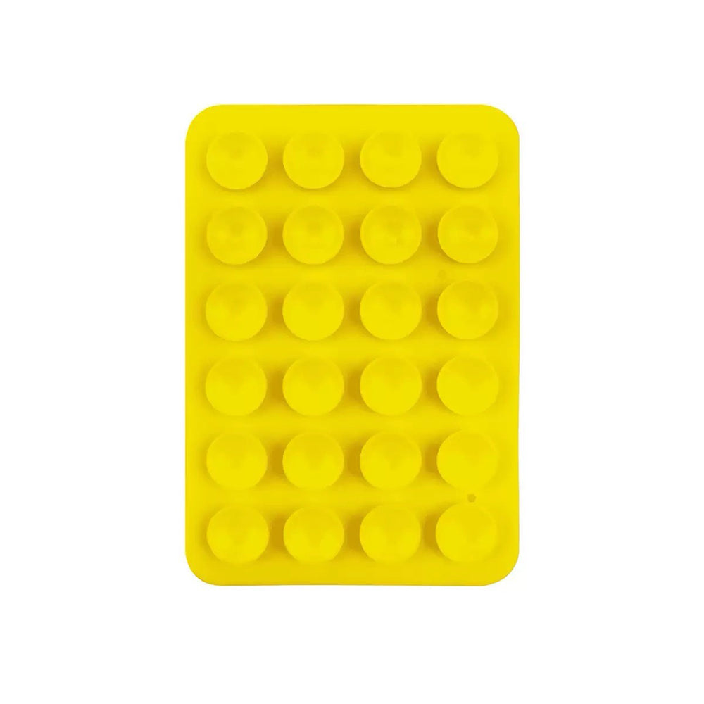 Kare Öpücüklü Silikon Tutucu Sarı