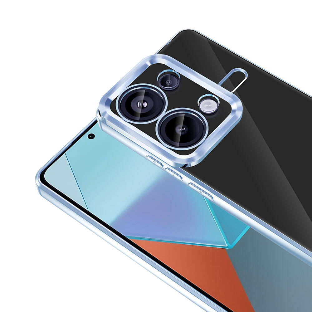 Xiaomi Redmi Note 13 Pro 4G Kılıf Kamera Korumalı Logo Gösteren Zore Omega Kapak Gold
