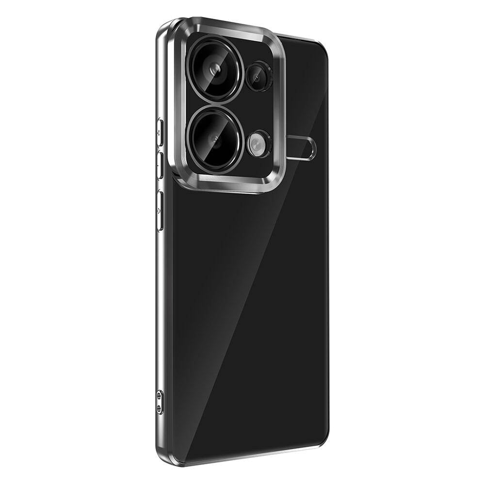 Xiaomi Redmi Note 13 Pro 4G Kılıf Kamera Korumalı Logo Gösteren Zore Omega Kapak Lila