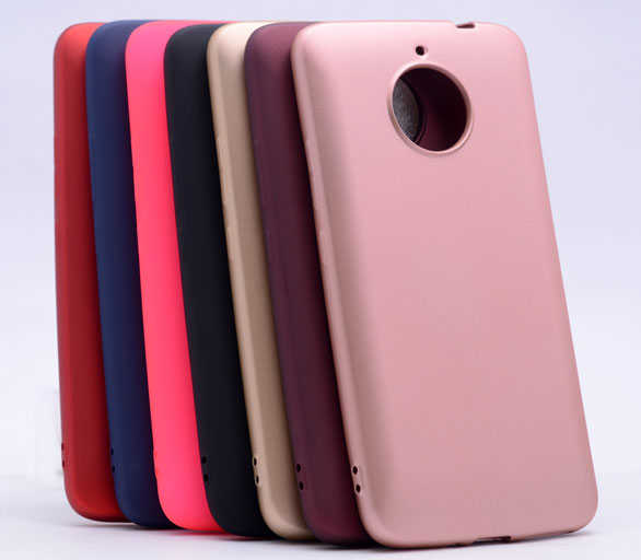 Lenovo Moto E4 Plus Kılıf Zore Premier Silikon Kapak Mürdüm