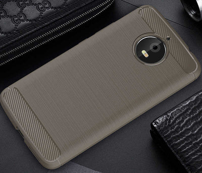 Lenovo Moto E4 Plus Kılıf Zore Room Silikon Kapak Gri