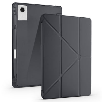 Lenovo Idea Tab Plus 12.1 Kılıf Zore Tri Folding Kalem Bölmeli Standlı Kılıf