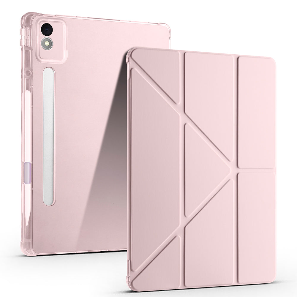 Lenovo Idea Tab Pro 12.7 TB-373FU Kılıf Zore Tri Folding Kalem Bölmeli Standlı Kılıf