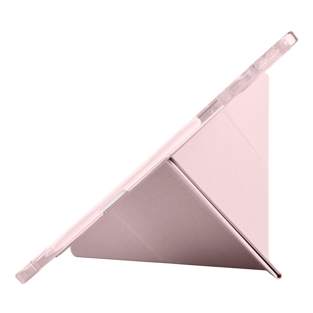 Lenovo Idea Tab Pro 12.7 TB-373FU Kılıf Zore Tri Folding Kalem Bölmeli Standlı Kılıf Mor