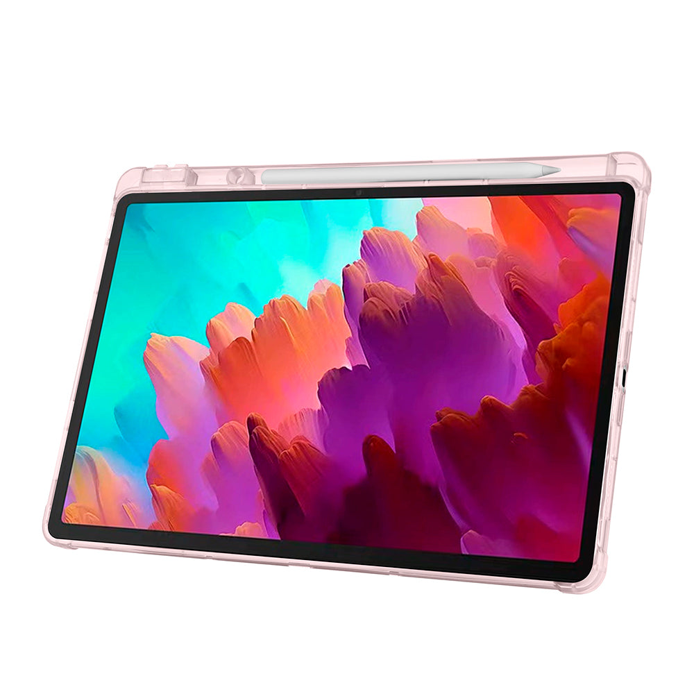 Lenovo Idea Tab Pro 12.7 TB-373FU Kılıf Zore Tri Folding Kalem Bölmeli Standlı Kılıf Mor