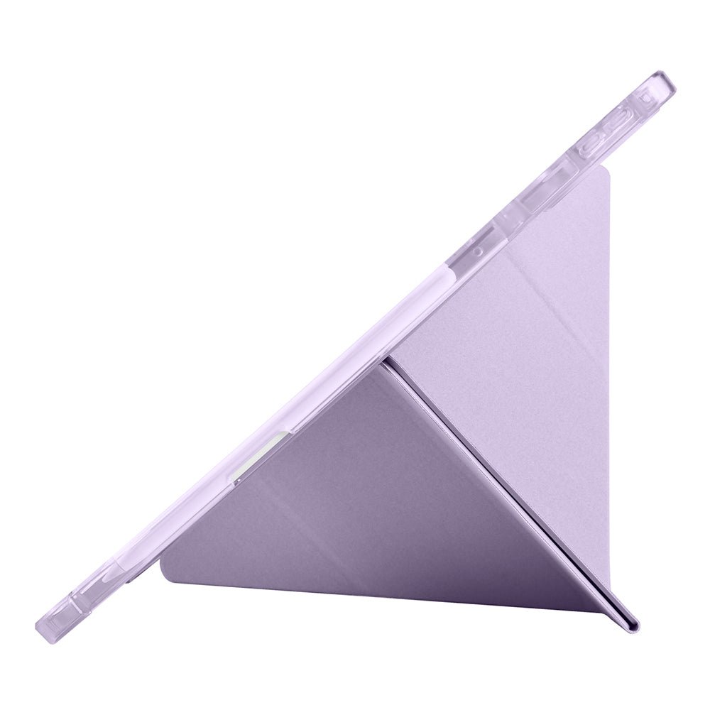 Lenovo Idea Tab Pro 12.7 TB-373FU Kılıf Zore Tri Folding Kalem Bölmeli Standlı Kılıf Lacivert