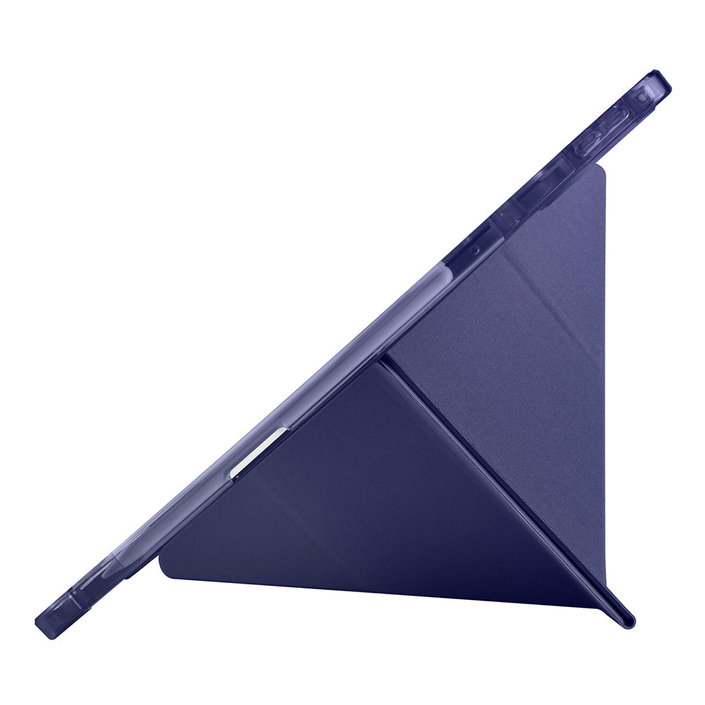 Lenovo Idea Tab Pro 12.7 TB-373FU Kılıf Zore Tri Folding Kalem Bölmeli Standlı Kılıf Siyah