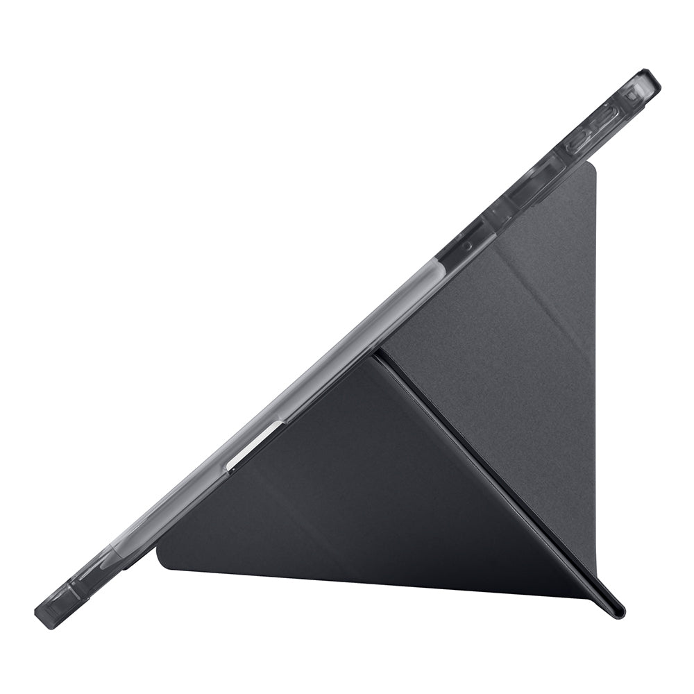 Lenovo Idea Tab Pro 12.7 TB-373FU Kılıf Zore Tri Folding Kalem Bölmeli Standlı Kılıf Mor