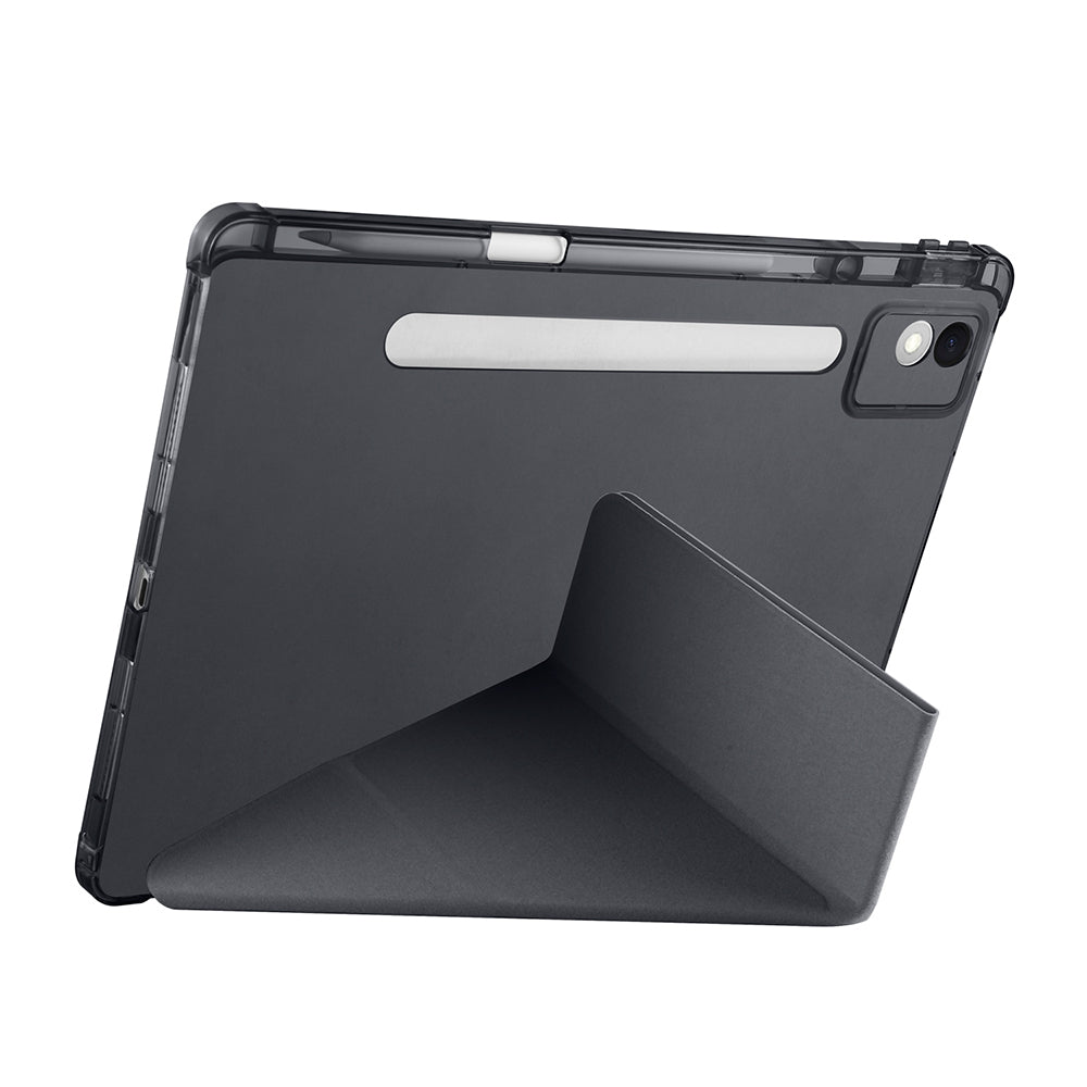 Lenovo Idea Tab Pro 12.7 TB-373FU Kılıf Zore Tri Folding Kalem Bölmeli Standlı Kılıf Koyu Yeşil