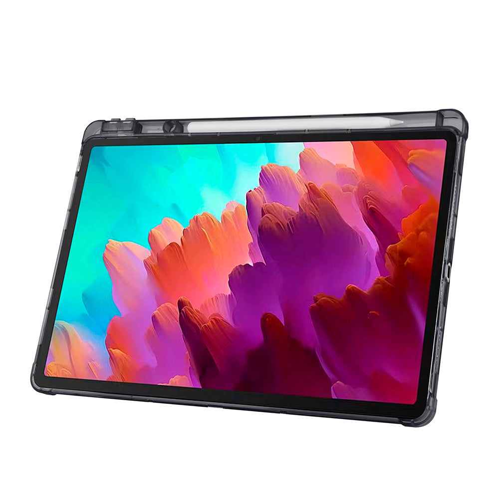 Lenovo Idea Tab Pro 12.7 TB-373FU Kılıf Zore Tri Folding Kalem Bölmeli Standlı Kılıf Mor