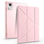 Lenovo M11 TB-330FU Kılıf Zore Tri Folding Kalem Bölmeli Standlı Kılıf Rose Gold
