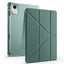 Lenovo M11 TB-330FU Kılıf Zore Tri Folding Kalem Bölmeli Standlı Kılıf Koyu Yeşil