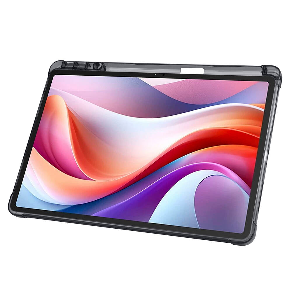 Lenovo M11 TB-330FU Kılıf Zore Tri Folding Kalem Bölmeli Standlı Kılıf Lacivert