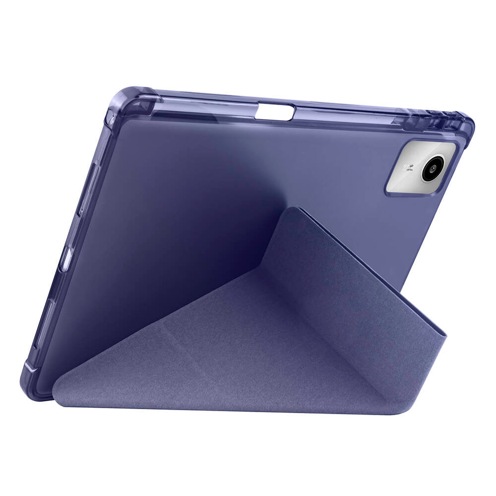 Lenovo M11 TB-330FU Kılıf Zore Tri Folding Kalem Bölmeli Standlı Kılıf Rose Gold