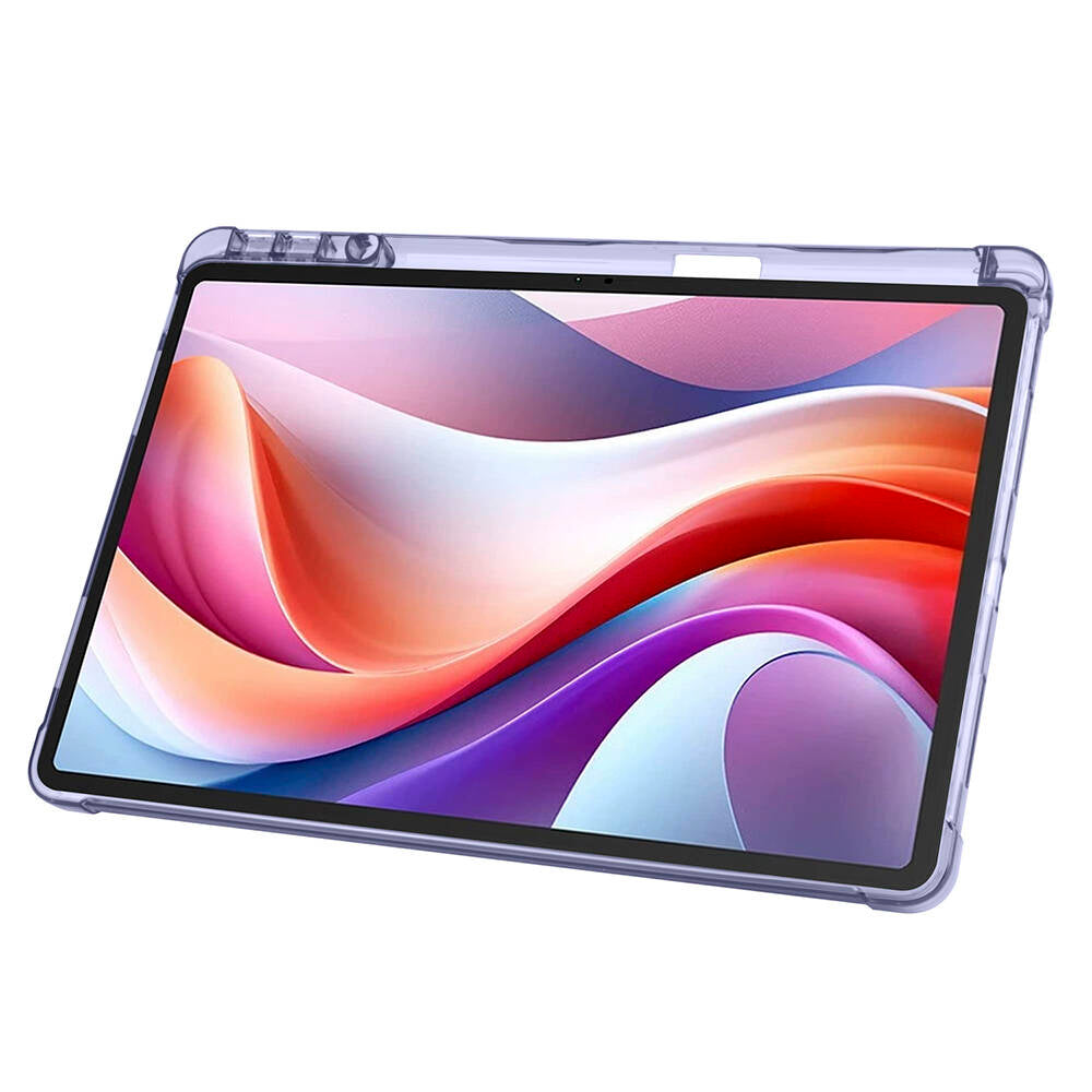 Lenovo M11 TB-330FU Kılıf Zore Tri Folding Kalem Bölmeli Standlı Kılıf Siyah