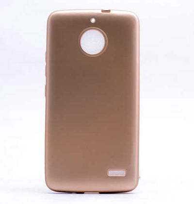 Lenovo Moto E4 Kılıf Zore Premier Silikon Kapak Gold