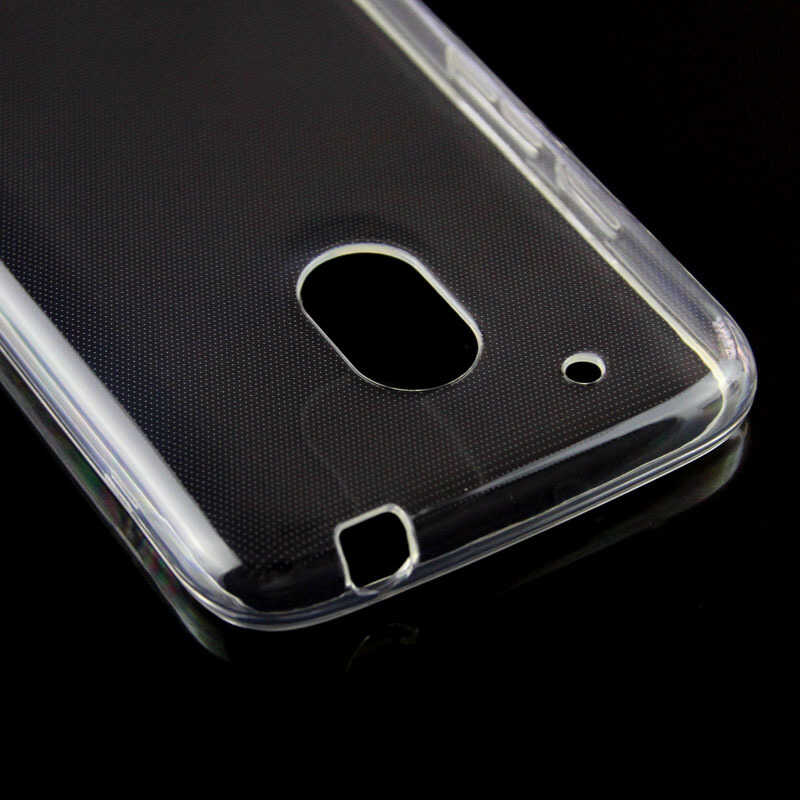 Lenovo Moto G4 Kılıf Zore Süper Silikon Kapak Renksiz