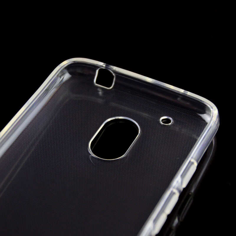 Lenovo Moto G4 Kılıf Zore Süper Silikon Kapak Renksiz