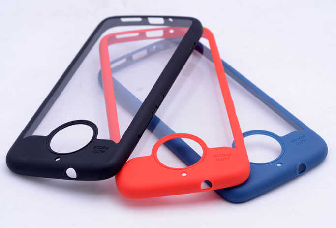 Lenovo Moto G5 Kılıf Zore Buttom Kapak Siyah