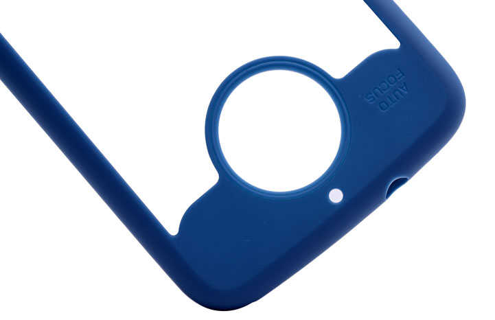 Lenovo Moto G5 Kılıf Zore Buttom Kapak Mavi