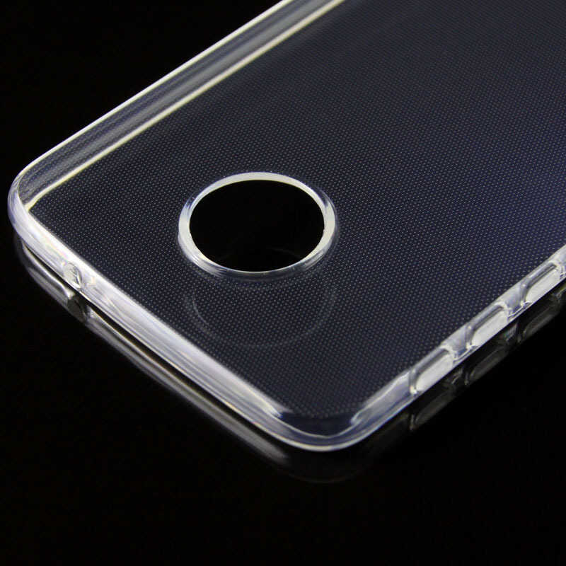 Lenovo Moto Z Kılıf Zore Süper Silikon Kapak Renksiz