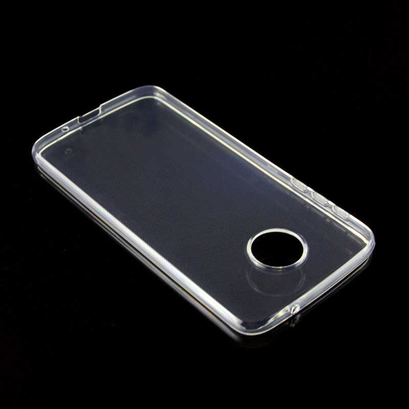 Lenovo Moto Z Kılıf Zore Süper Silikon Kapak Renksiz