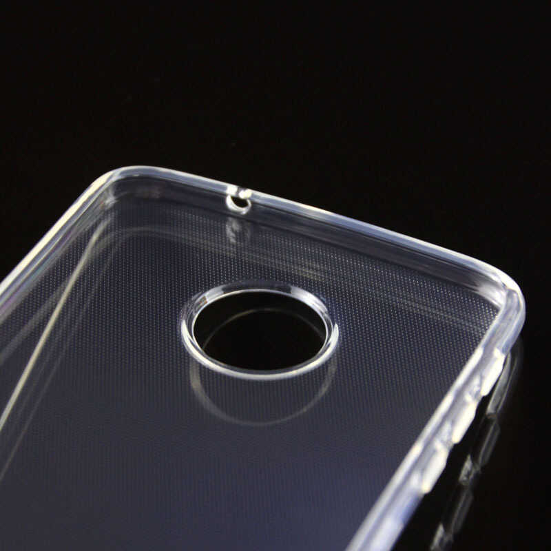 Lenovo Moto Z Kılıf Zore Süper Silikon Kapak Renksiz