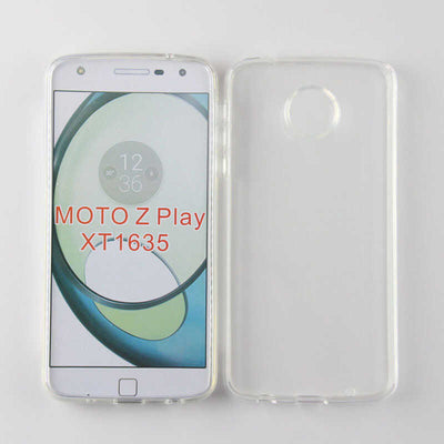 Lenovo Moto Z Play Kılıf Zore Süper Silikon Kapak Renksiz