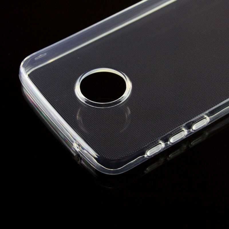 Lenovo Moto Z Play Kılıf Zore Süper Silikon Kapak Renksiz