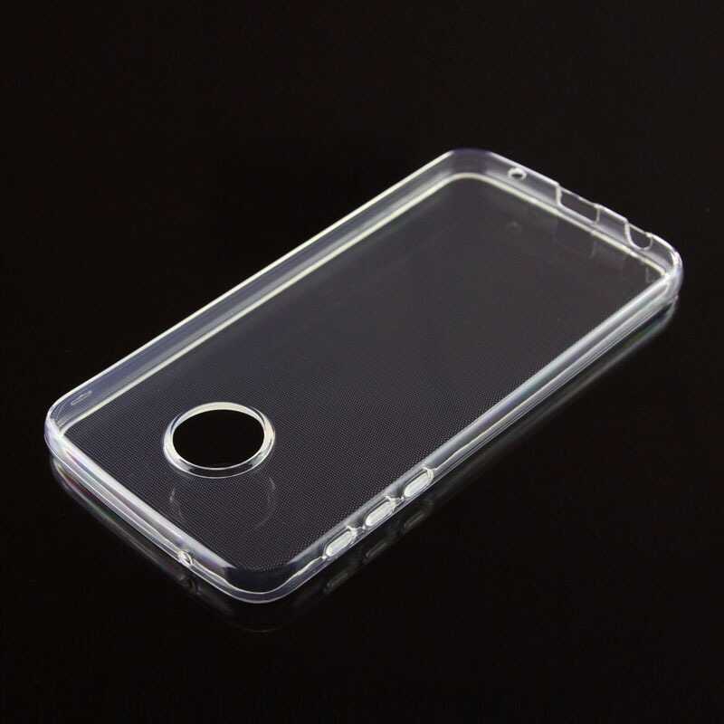 Lenovo Moto Z Play Kılıf Zore Süper Silikon Kapak Renksiz