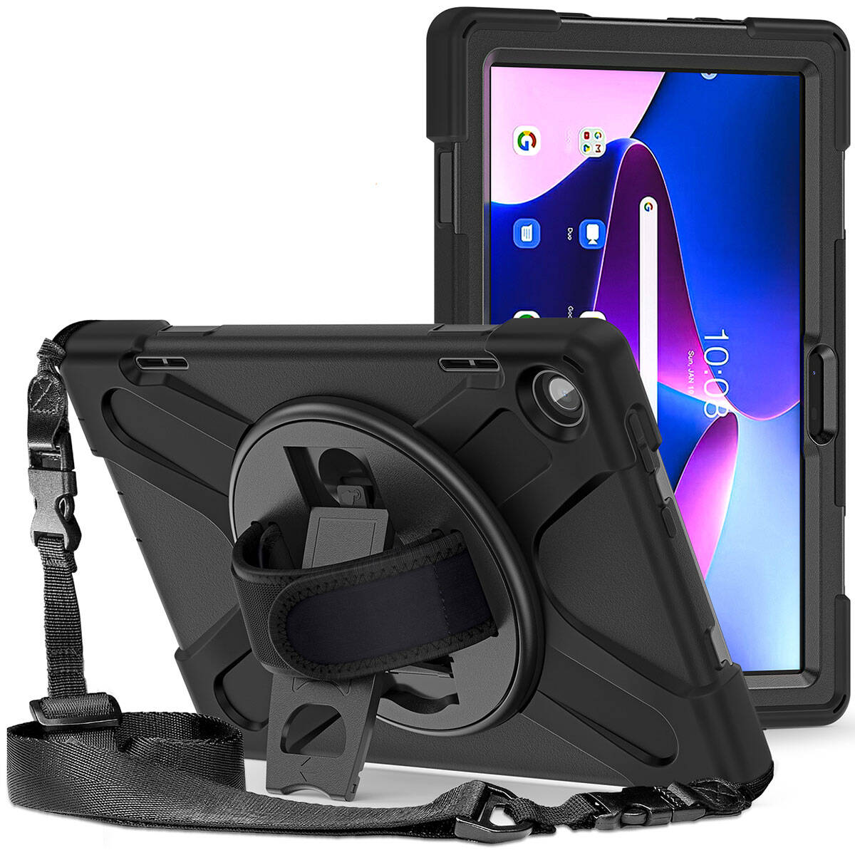 Lenovo Tab M10 TB-328F 3. Jenerasyon Zore Defender Tablet Silikon Siyah