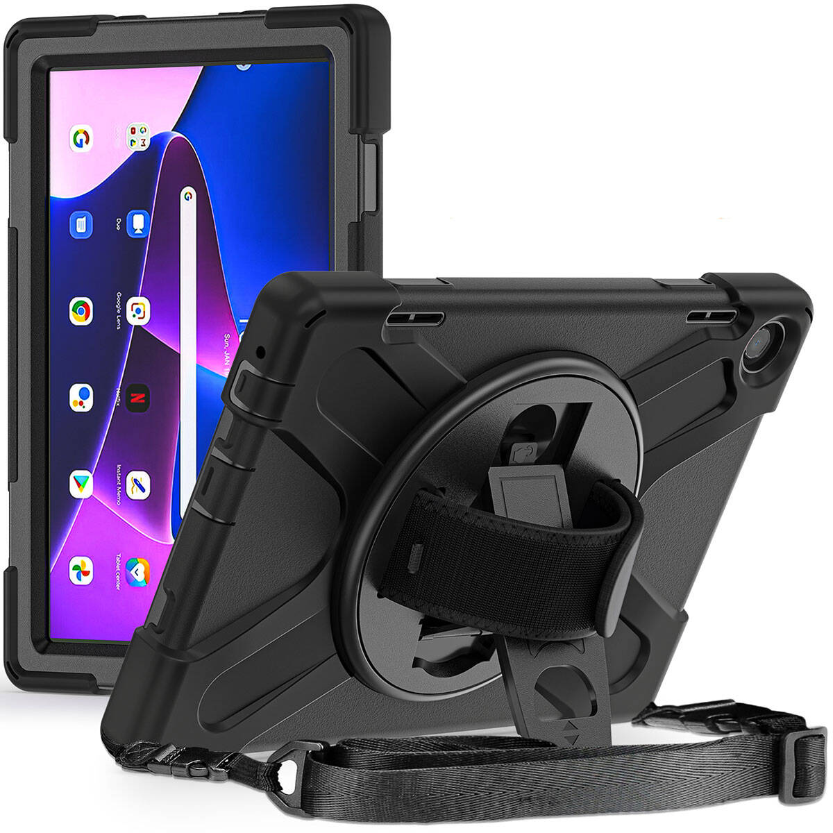 Lenovo Tab M10 TB-328F 3. Jenerasyon Zore Defender Tablet Silikon Siyah